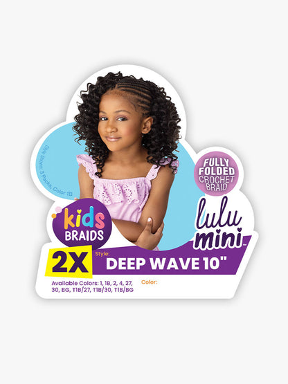 SENSATIONNEL Braiding Hair Lulu Mini - 2X DEEP WAVE 10"