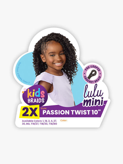 SENSATIONNEL Braiding Hair Lulu Mini - 2X PASSION TWIST 10"