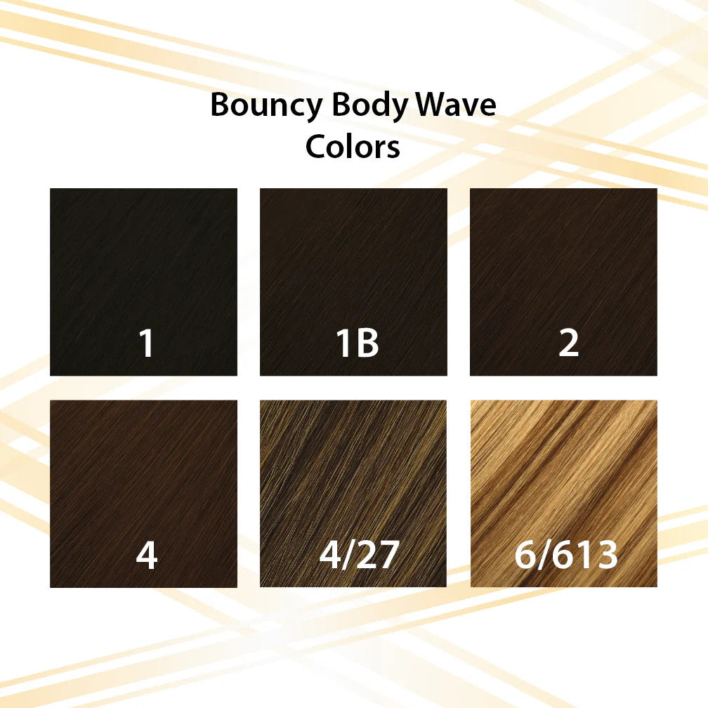 Hair Couture 100% Human Hair Extensions LUMI 7PCS Clip In - Bouncy Body Wave 18"