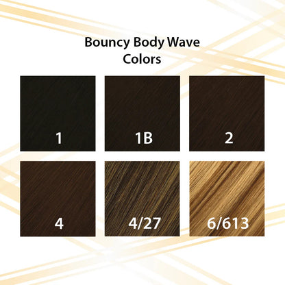 Hair Couture 100% Human Hair Extensions LUMI 7PCS Clip In - Bouncy Body Wave 18"