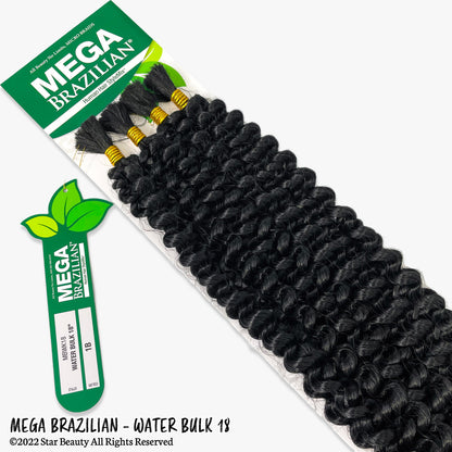 MANE CONCEPT Mega Brazilian Human Hair Blend Braids - WATER BULK 18"