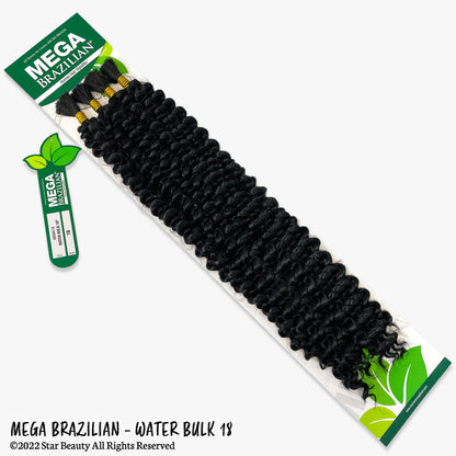 MANE CONCEPT Mega Brazilian Human Hair Blend Braids - WATER BULK 18"