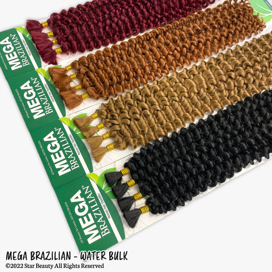 MANE CONCEPT Mega Brazilian Human Hair Blend Braids - WATER BULK 18"