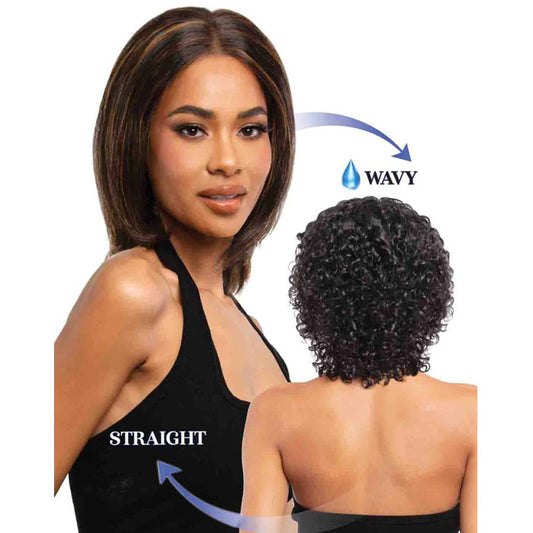 Bobbi Boss 100% Unprocessed Human Hair 13X4 HD Lace Front Wig Wet & Wavy - MHLF530 BLAIRE