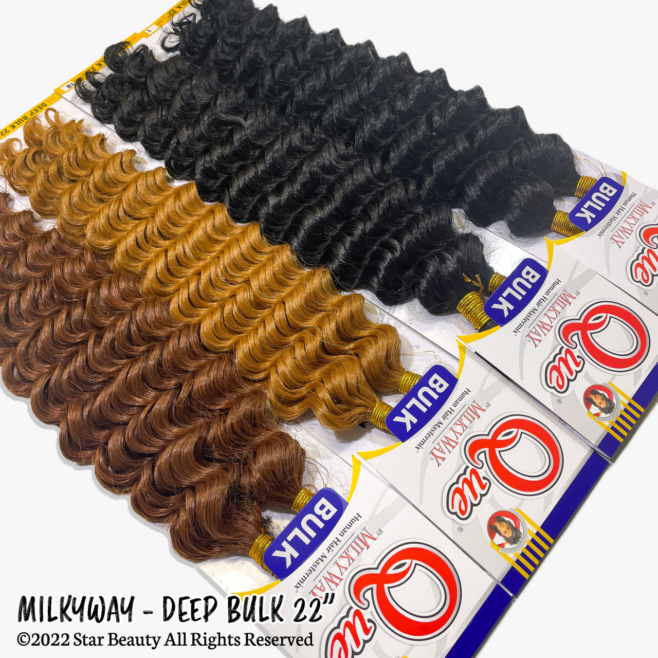 SHAKE N GO MilkyWay Que Human Hair Blend Braid - Deep Bulk 22"