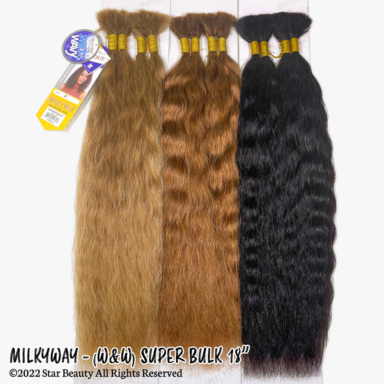 SHAKE N GO Milkyway 100% Human Hair Braid - Super Bulk 18"