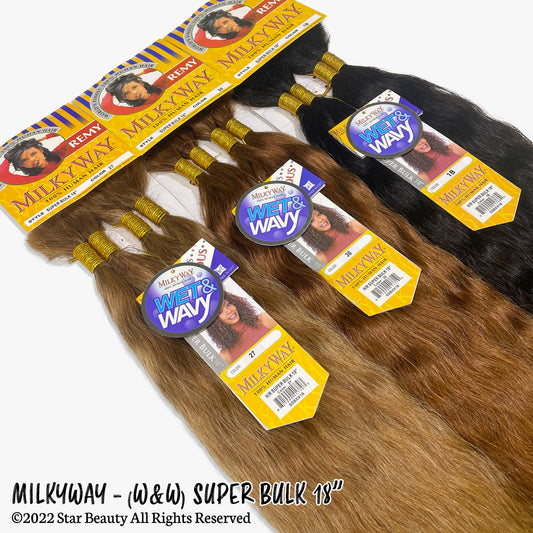 SHAKE N GO Milkyway 100% Human Hair Braid - Super Bulk 18"