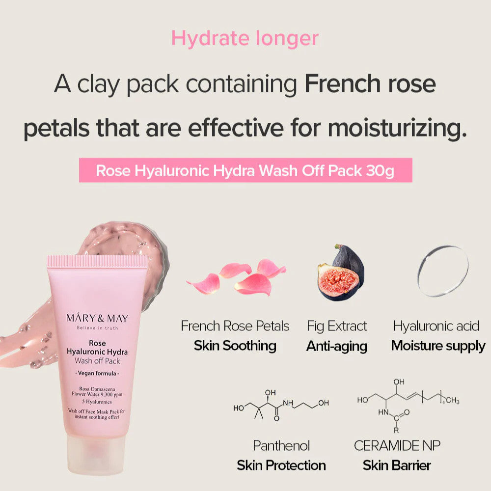 MARY & MAY Vegan Wash Off Mask Mini Gift Set (30g x5)