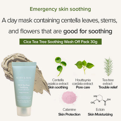 MARY & MAY Vegan Wash Off Mask Mini Gift Set (30g x5)