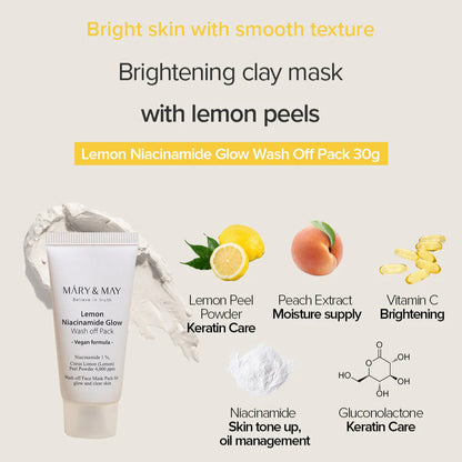 MARY & MAY Vegan Wash Off Mask Mini Gift Set (30g x5)