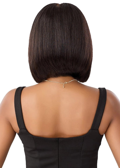 OUTRE MyTresses 100% Unprocessed Human Hair Black Label Whole Lace Wig - HH-Fully Handtied Virgin Straight 10"