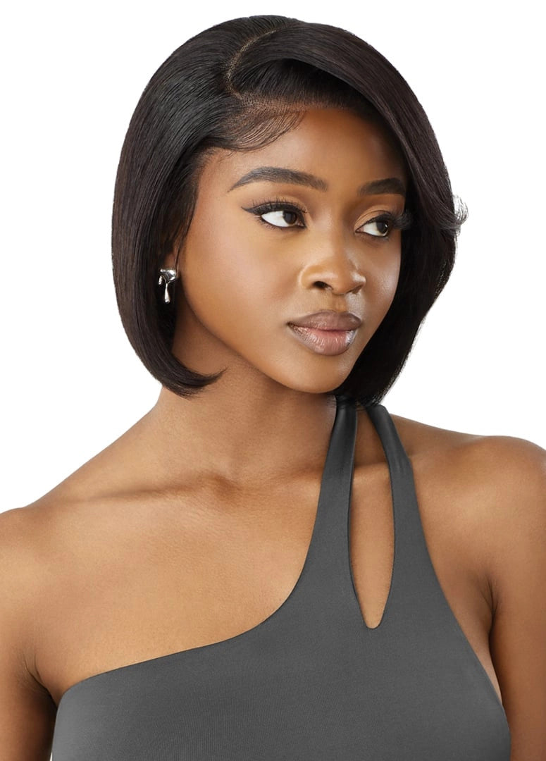 OUTRE Mytresses Black Label 100% Human Hair 13X4 Lace Front Wig - HH-Virgin Straight Bob 10"