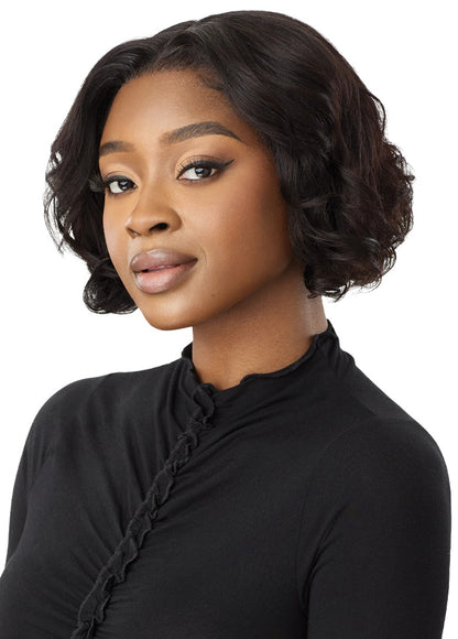 OUTRE Mytresses Black Label 100% Human Hair 13X4 Lace Front Wig - HH-Virgin Wavy Bob 10"