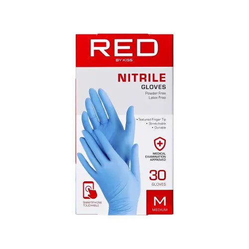 RED Professional Blue Nitrile Gloves (30pcs)