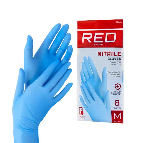 RED Professional Blue Nitrile Gloves (8pcs)