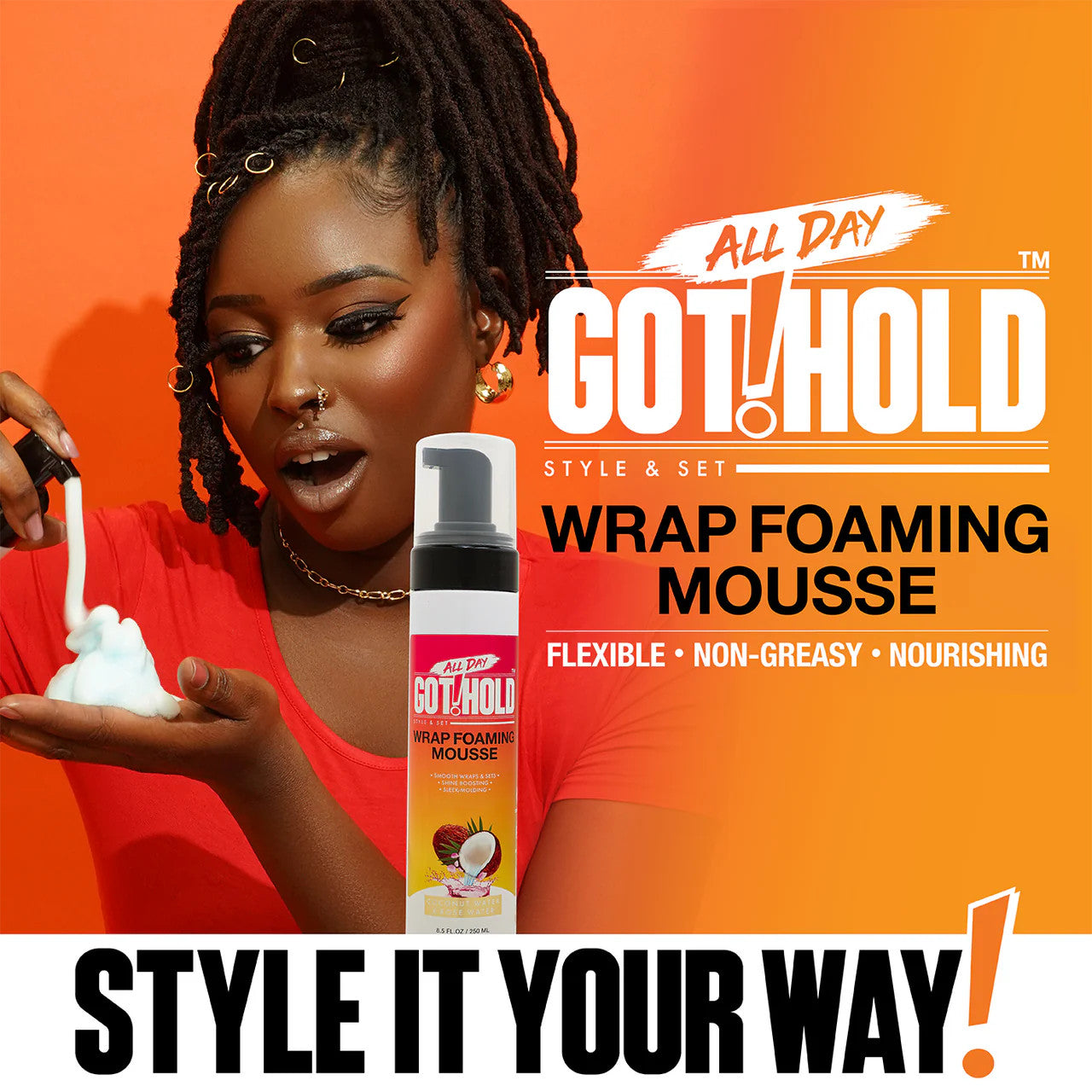 ALL DAY GOT HOLD Wrap Foaming Mousse