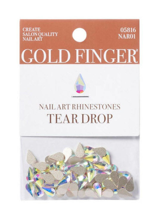KISS Gold Finger Nail Art Rhinestones