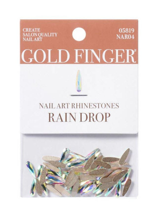 KISS Gold Finger Nail Art Rhinestones