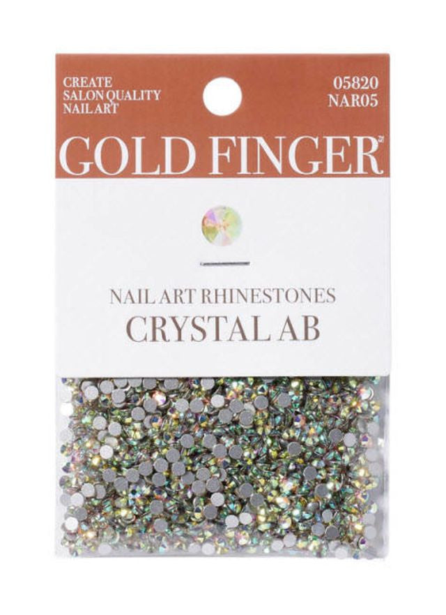 KISS Gold Finger Nail Art Rhinestones