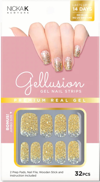 NICKA K Gellusion Gel Nail Strips (NSG001)