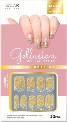 NICKA K Gellusion Gel Nail Strips (NSG001)