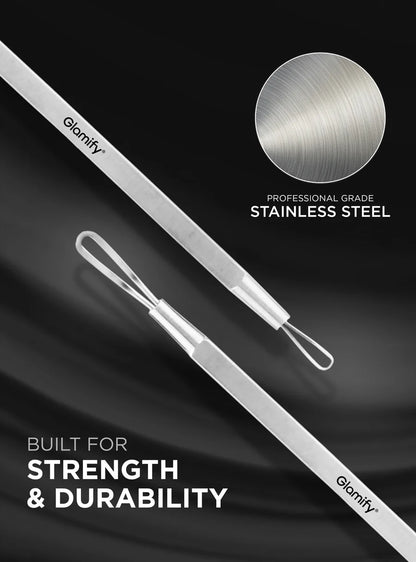 ABSOLULTE Stainless Steel Double Loop Extractor Skincare Tool