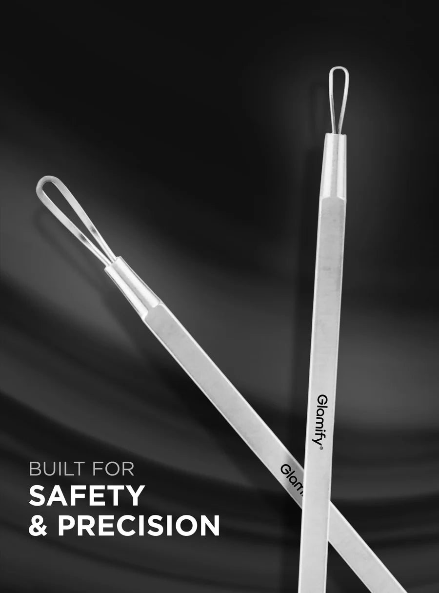ABSOLULTE Stainless Steel Double Loop Extractor Skincare Tool