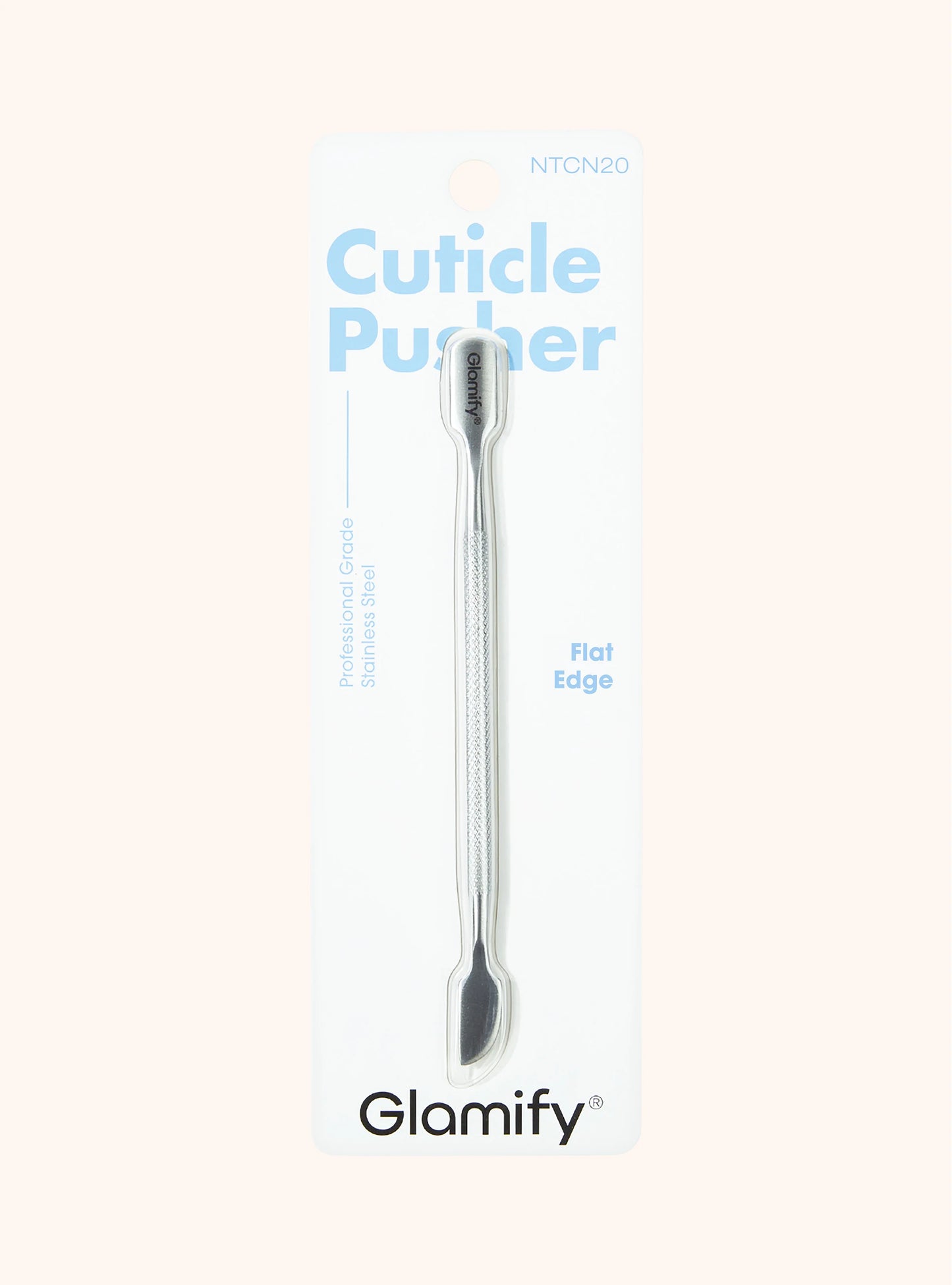 ABSOLULTE Stainless Steel Flat Edge Cuticle Pusher