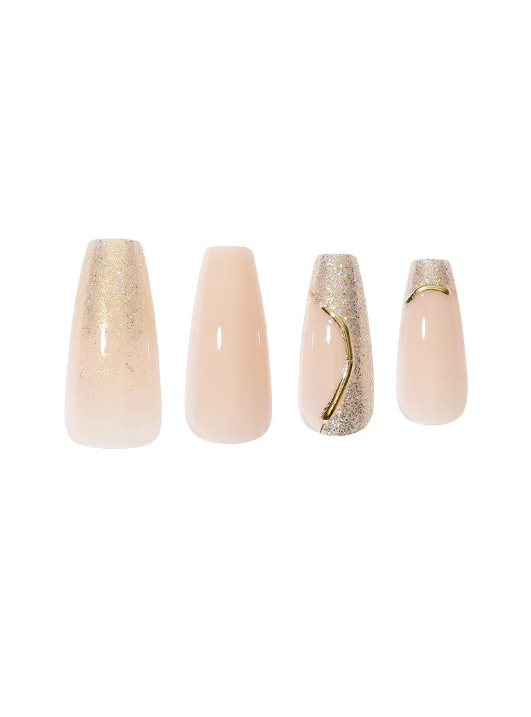 GLAMIFY Couture Press On Nails - Coffin Long