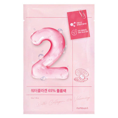 NUMBUZIN No. 2 Water Collagen 65% Voluming Sheet Mask (1 Sheet)