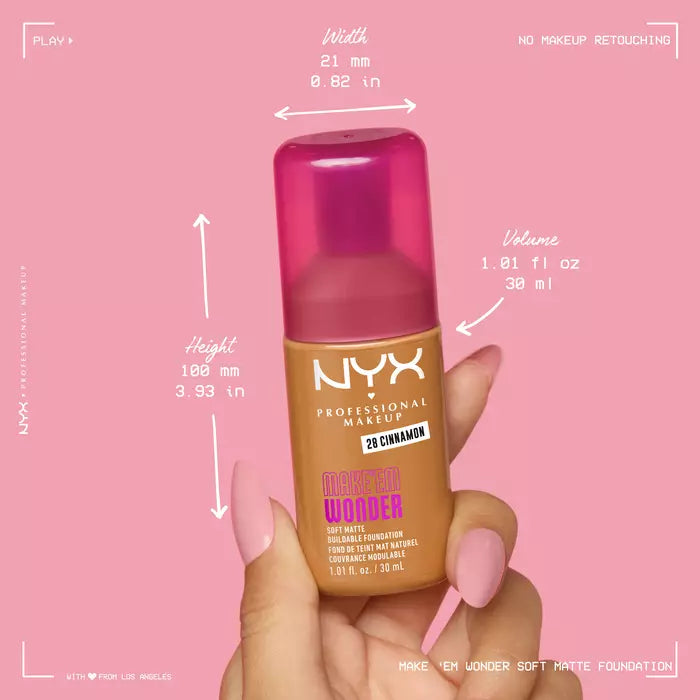 NYX Make Em Wonder Soft Matte Buildable Foundation