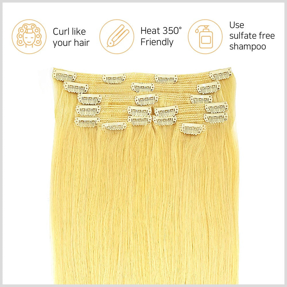 Hair Couture 100% Remy Human Hair Extension NEOPHILIA 9PCS Clip-On 14"-22"