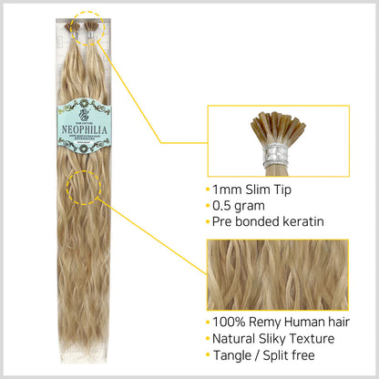 Hair Couture Neophilia 100% Remy Human Hair 50pcs I-Tip - Ocean Wave
