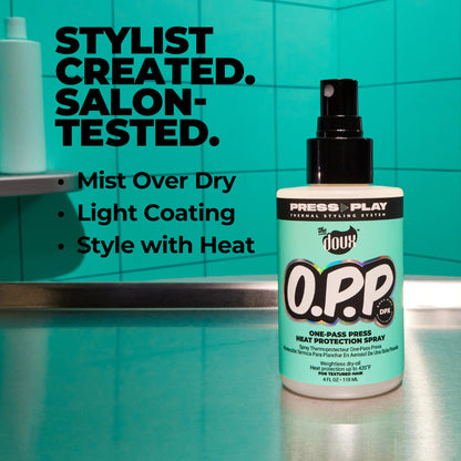 The Doux O.P.P. ONE-PASS Press Heat Protection Spray (4 oz)