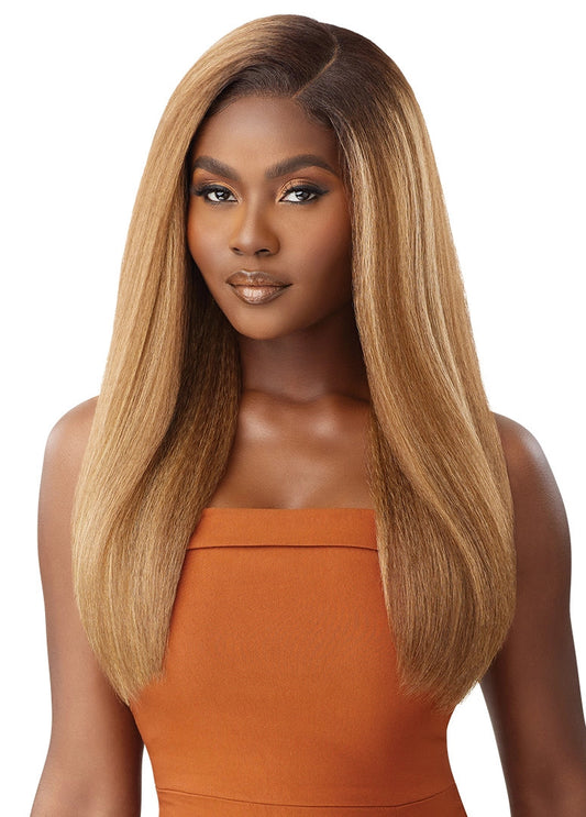 OUTRE Synthetic 5"x 5" HD Lace Closure Lace Front Wig - HHB-Kinky Straight 24"