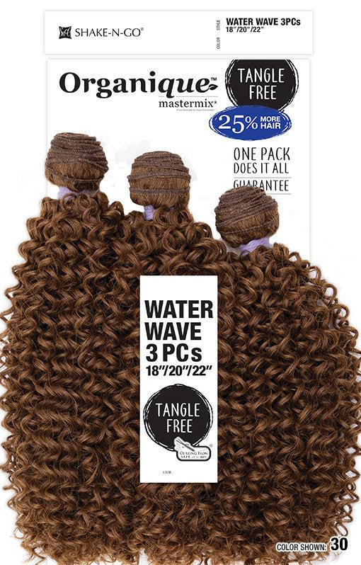 SHAKE N GO Organique  Mastermix Weave - Water Wave 3PCS (18"/20"/22")
