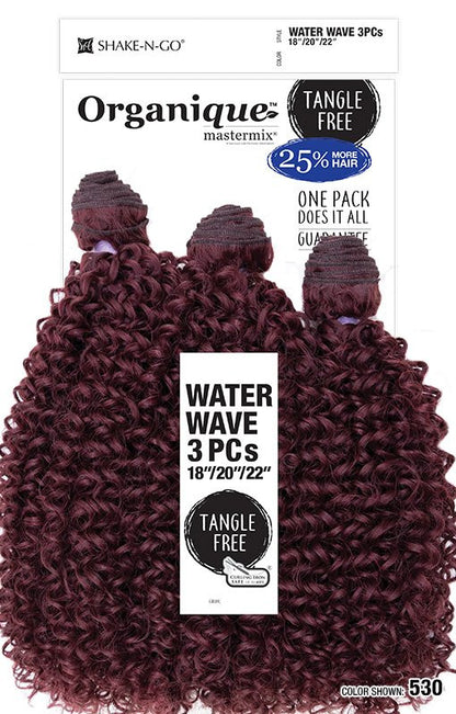 SHAKE N GO Organique  Mastermix Weave - Water Wave 3PCS (18"/20"/22")