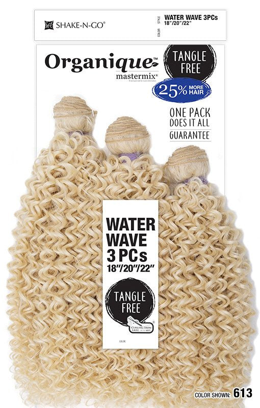 SHAKE N GO Organique  Mastermix Weave - Water Wave 3PCS (18"/20"/22")