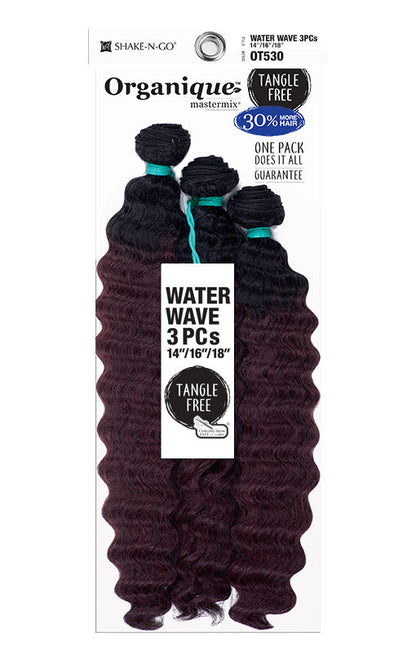 SHAKE N GO Organique  Mastermix Weave 3PCS - Water Wave (14"/16"/18")