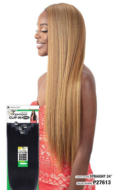 SHAKE N GO Organique  Mastermix Synthetic Clip In Extension 9pcs - STRAIGHT ( 20"- 24")