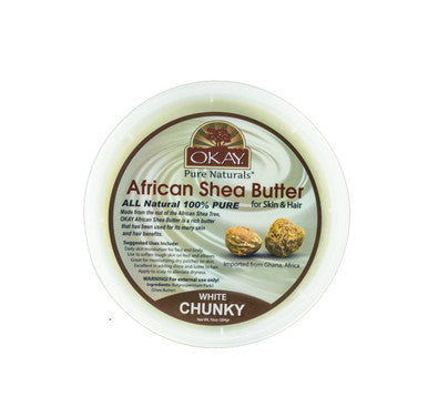 OKAY African Shea Butter White Chunky For Skin And Hair