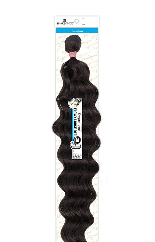 SHAKE N GO Organique  Mastermix Weave - FLOWY LOOSE DEEP 30"