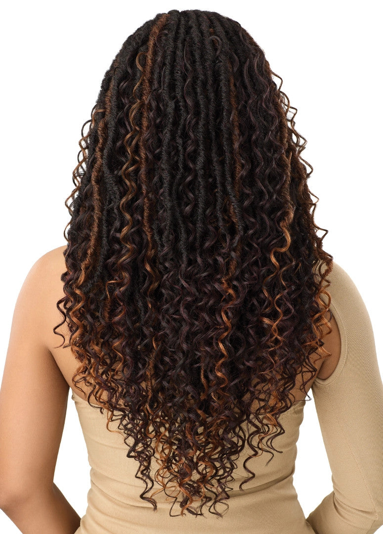 OUTRE Synthetic Braided 13X4 Lace Frontal Wig - Boho Deep Locs 26"