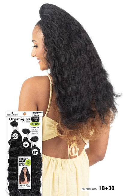 SHAKE N GO Organique Master Mix Weave - BREEZY WAVE 3pcs (18"/20"/22")
