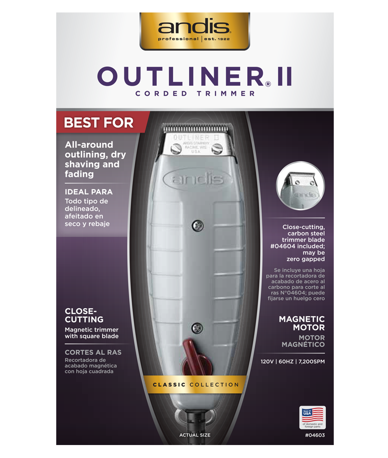 ANDIS Outliner 2 Trimmer (Square Blade)