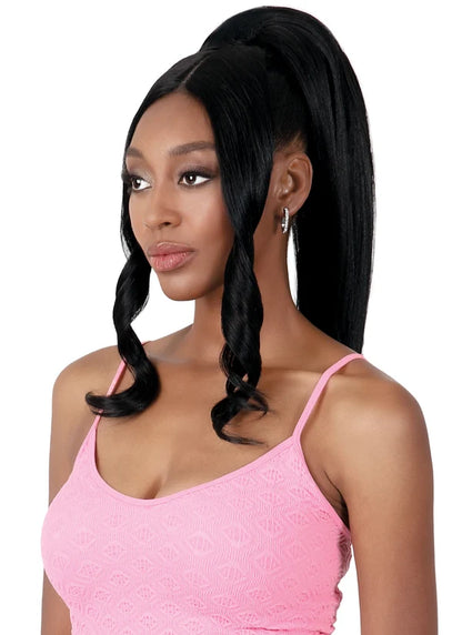 MOTOWN TRESS Ponydo Hand-Tied Lace Pony with Bang Ponytail - PDH.JOY02