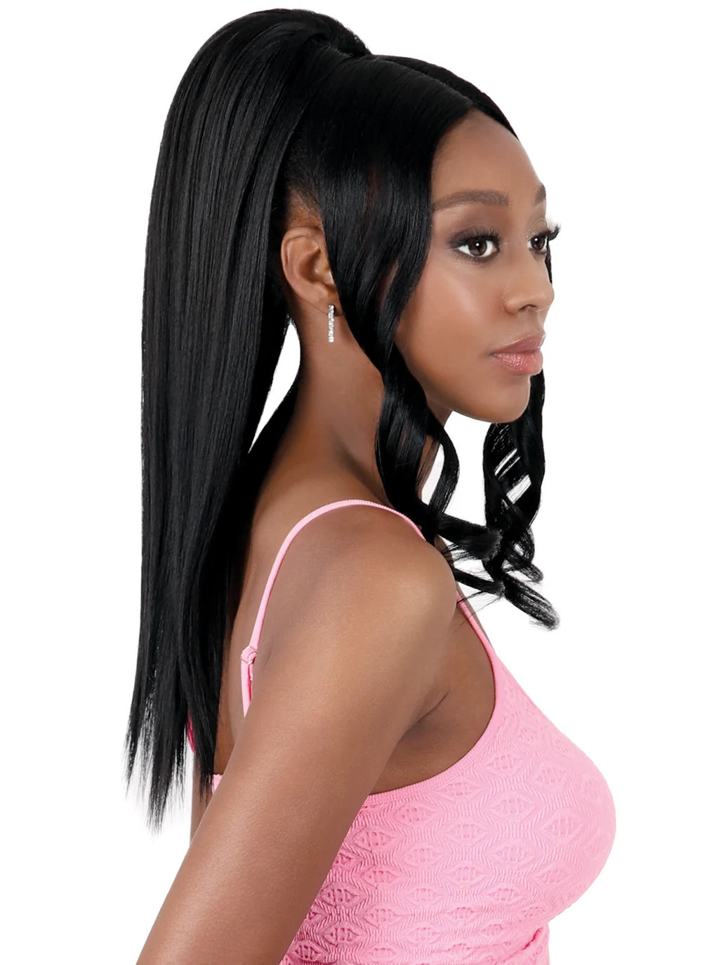 MOTOWN TRESS Ponydo Hand-Tied Lace Pony with Bang Ponytail - PDH.JOY02