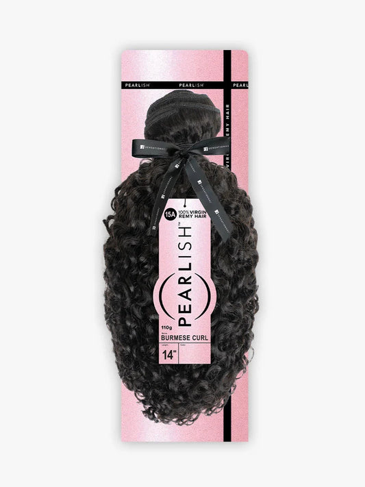 SENSATIONNEL 15A Pearlish 100% Virgin Remi Human Hair Bundle - Burmese Curl (10"-24")
