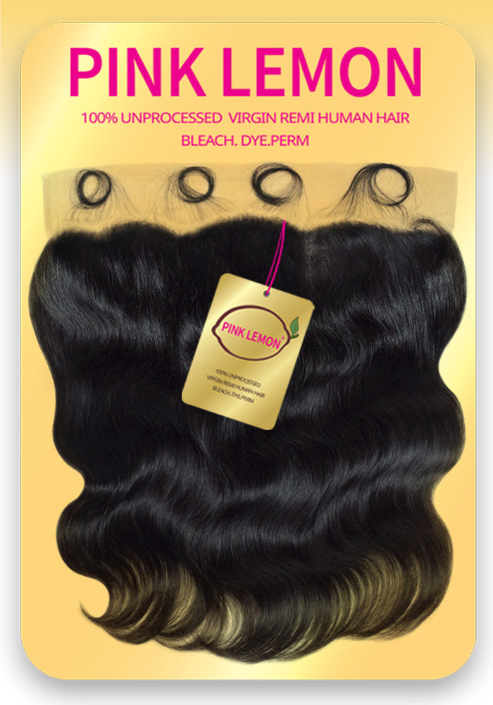 15A Pink Lemon 13X4 HD Full Lace Frontal - Body Wave
