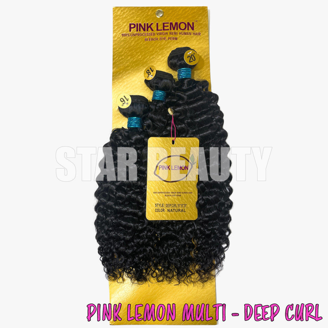 15A Pink Lemon Brazilian 3 Bundle Multi Pack - Deep Curl